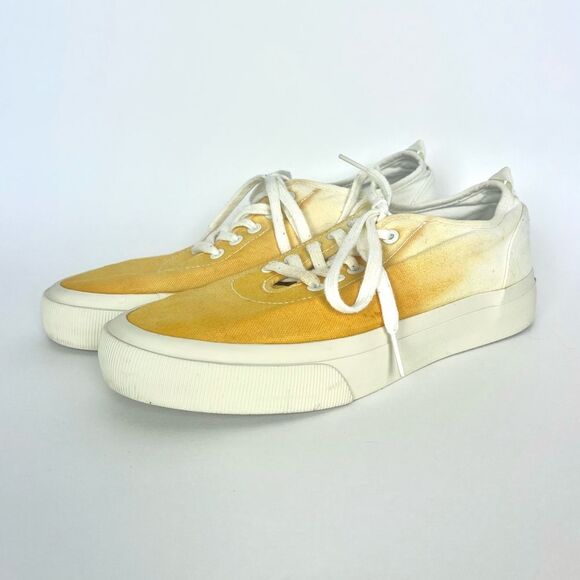 Everlane The Forever Sneaker in Marigold Dip Yellow Ombre Tie Dye - Picture 3 of 11